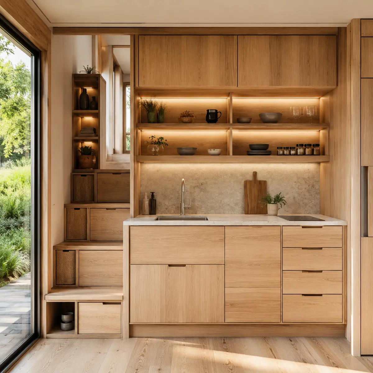 Kompakt Tiny House Mutfağı