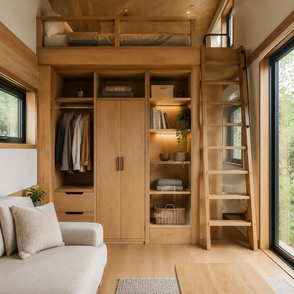 Loft Gardırop Duvarı