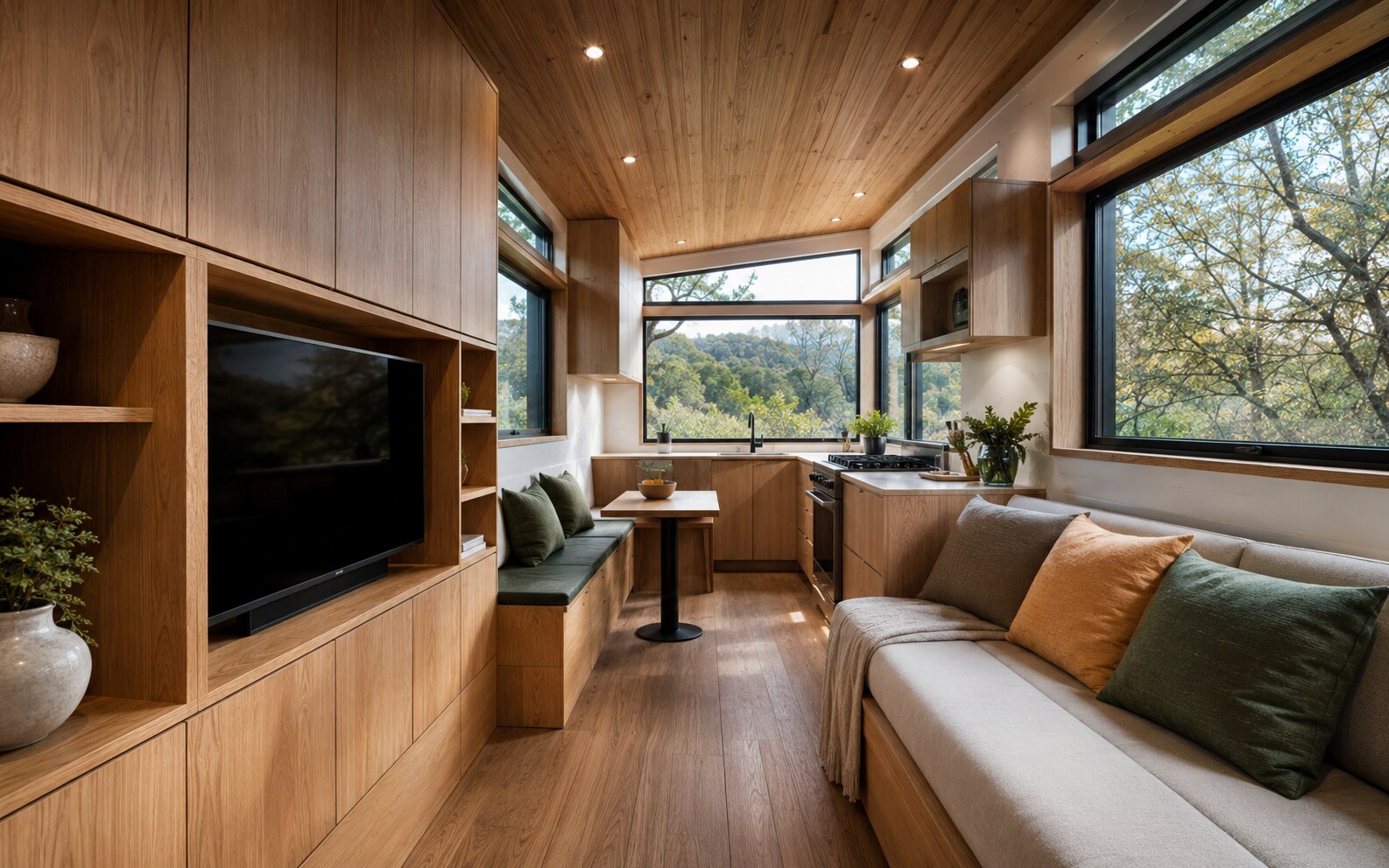 Tiny house iç mekân projesi